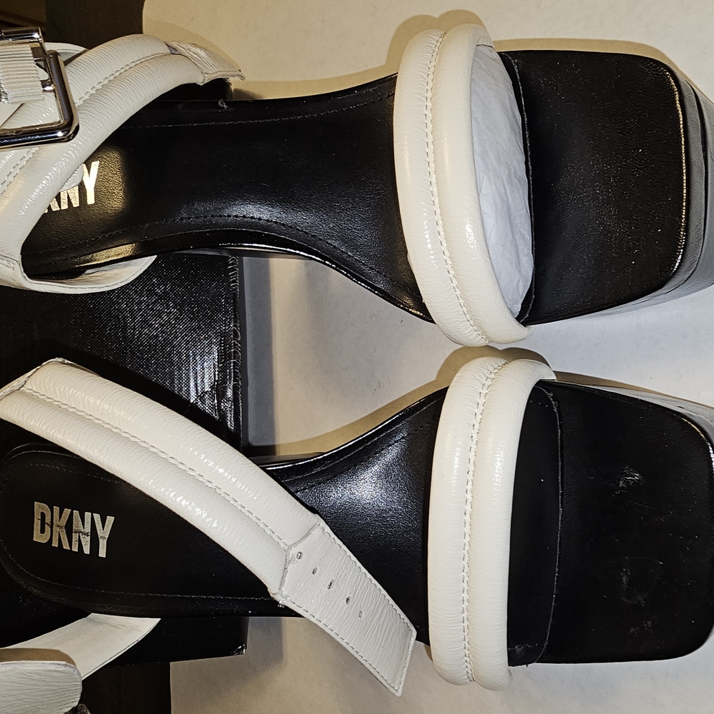 DKNY Women's White Sandals